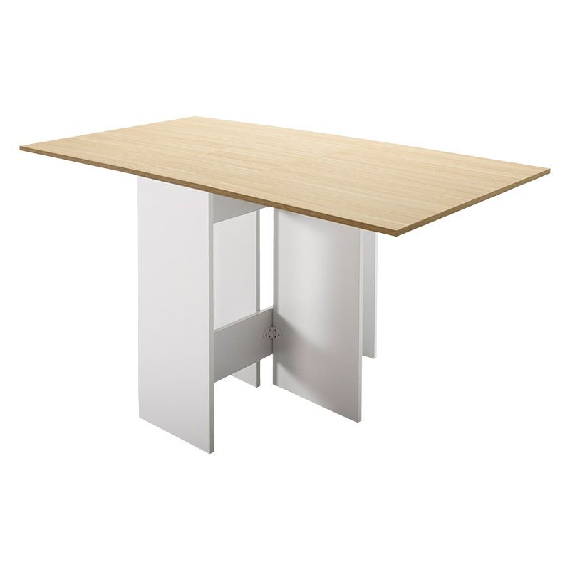 Τραπέζι Rama pakoworld πολυμορφικό-επεκτεινόμενο φυσικό-λευκό 28-84-140x77x75εκ