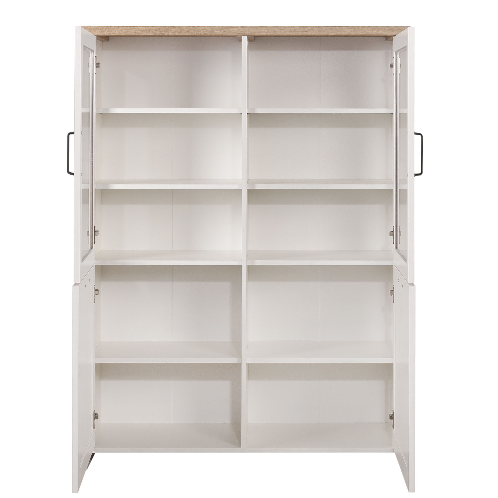 Bιτρίνα VERNE Δίφυλλη  114.8x37.2x153cm Λευκό-Φυσικός Δρυς AlphaB2B |  Συνθέσεις σαλονιού στο espiti Bιτρίνα VERNE Δίφυλλη  114.8x37.2x153cm Λευκό-Φυσικός Δρυς AlphaB2B |  Συνθέσεις σαλονιού στο espiti