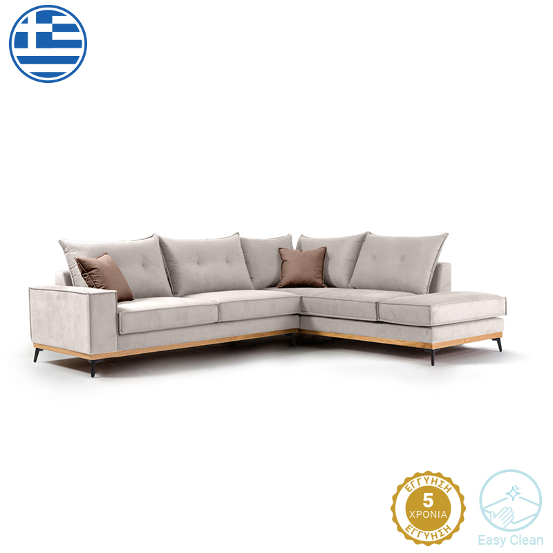 Γωνιακός καναπές αριστερή γωνία Luxury II pakoworld ύφασμα cream-mocha 290x235x95εκ |  Κατόπιν Παραγγελίας στο espiti Γωνιακός καναπές αριστερή γωνία Luxury II pakoworld ύφασμα cream-mocha 290x235x95εκ |  Κατόπιν Παραγγελίας στο espiti