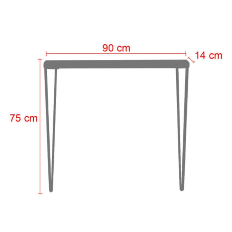 Κονσόλα Tetty pakoworld καρυδί-μαύρο 90x14x75εκ |  Συρταριέρες -Κονσόλες στο espiti Κονσόλα Tetty pakoworld καρυδί-μαύρο 90x14x75εκ |  Συρταριέρες -Κονσόλες στο espiti