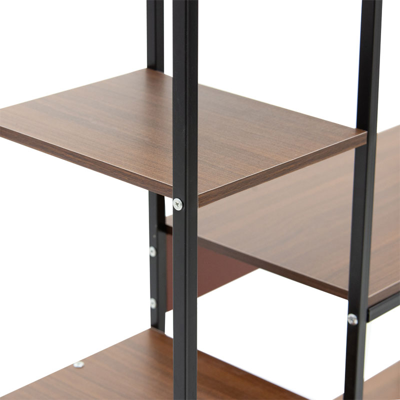 Ραφιέρα επιδαπέδια Leena pakoworld μέταλλο dark oak-μαύρο 80x30x142εκ |  Οργάνωση σπιτιού - μικροέπιπλα στο espiti Ραφιέρα επιδαπέδια Leena pakoworld μέταλλο dark oak-μαύρο 80x30x142εκ |  Οργάνωση σπιτιού - μικροέπιπλα στο espiti