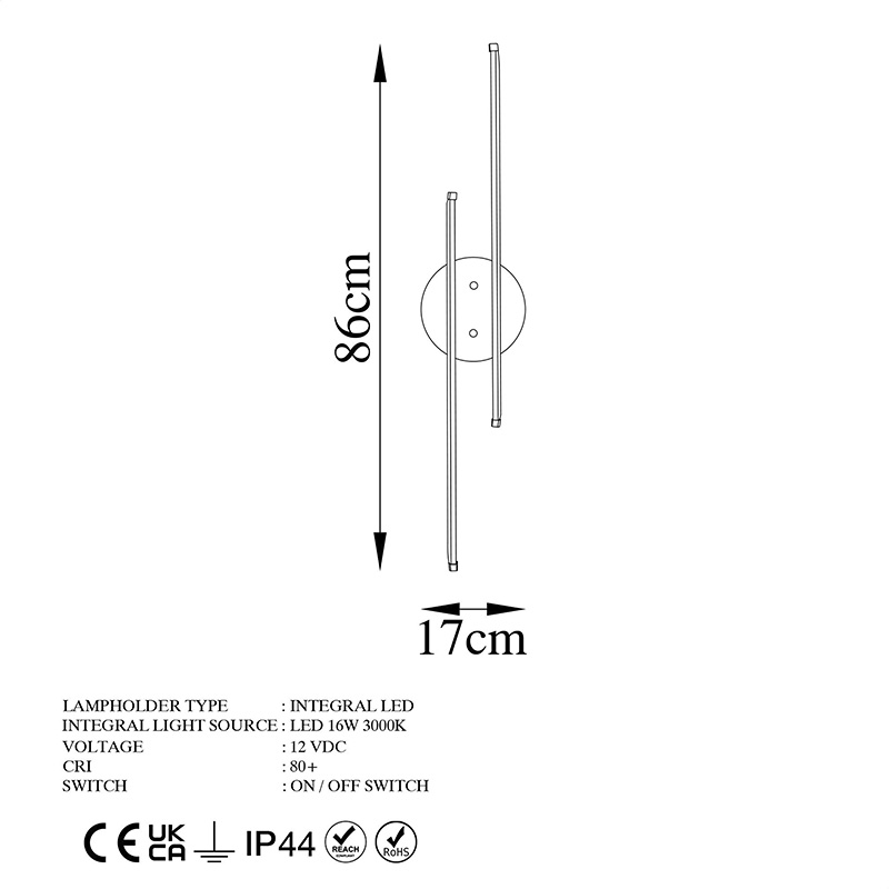 Φωτιστικό τοίχου-απλίκα Expedition pakoworld LED 16W χρυσό 17x5x86εκ |  Απλίκες στο espiti Φωτιστικό τοίχου-απλίκα Expedition pakoworld LED 16W χρυσό 17x5x86εκ |  Απλίκες στο espiti