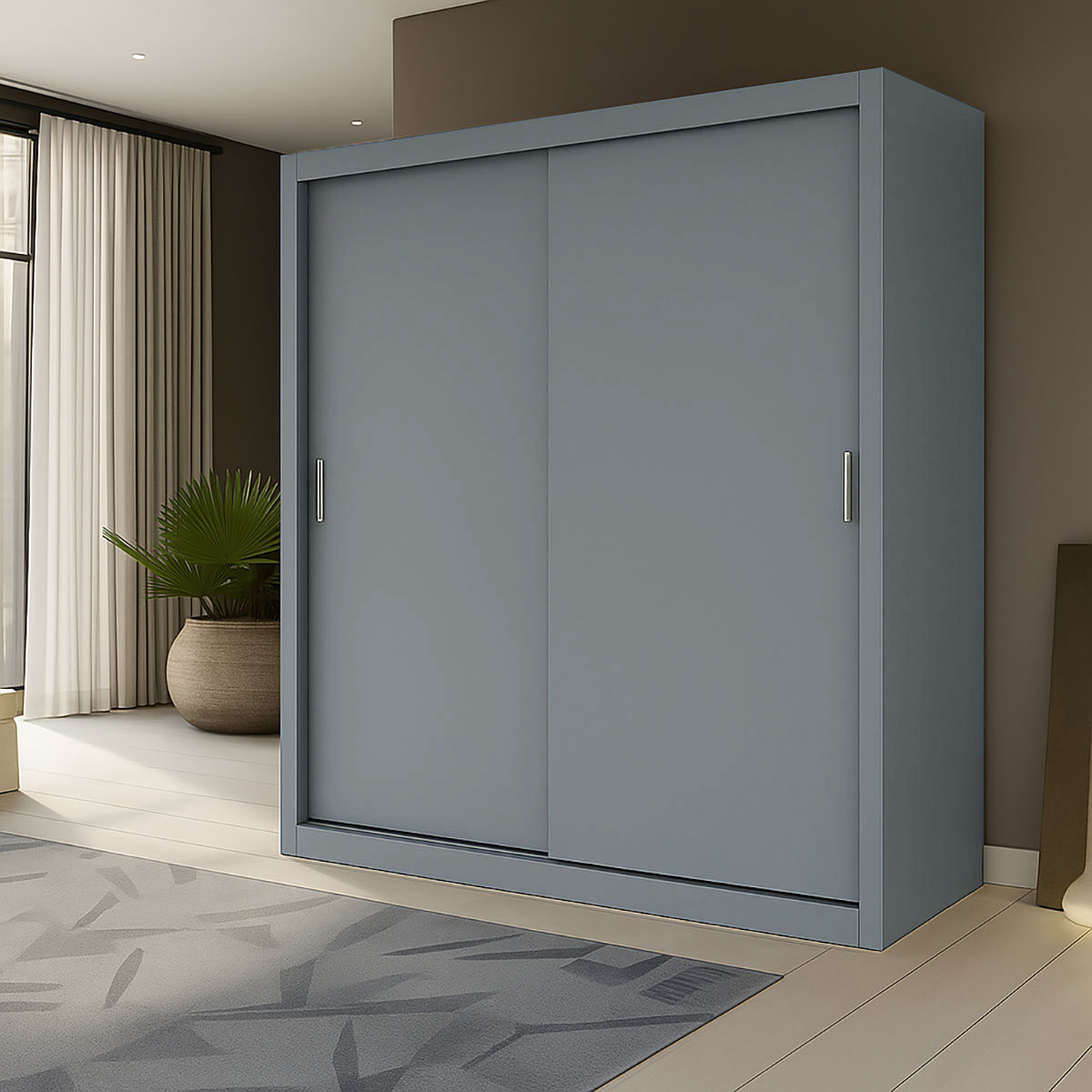 Ντουλάπα Reflex Γκρι 180x60x215cm AlphaB2B |  Ντουλάπες ρούχων στο espiti Ντουλάπα Reflex Γκρι 180x60x215cm AlphaB2B |  Ντουλάπες ρούχων στο espiti