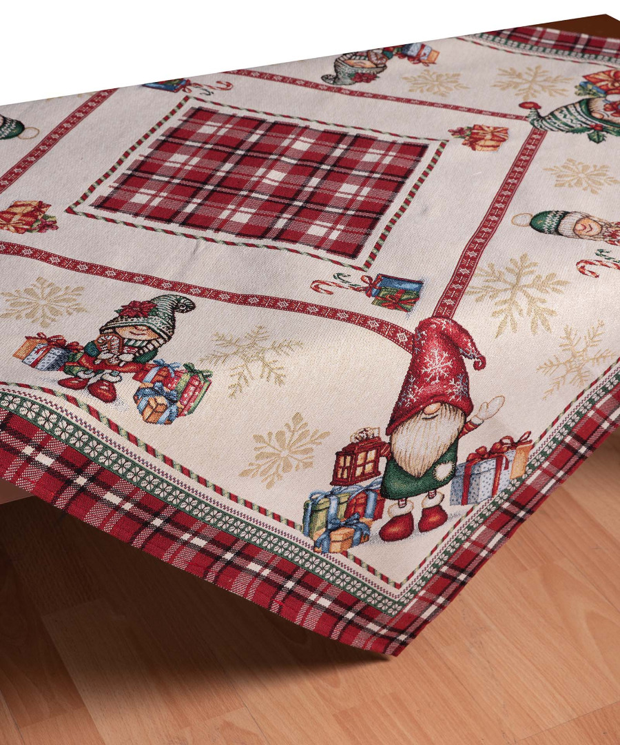 τραπεζοκαρέ (140cm x 140cm) SQUARE GNOMES 5206978169830 SilkFashion |  Χριστουγεννιάτικα Τραπεζομάντηλα  στο espiti τραπεζοκαρέ (140cm x 140cm) SQUARE GNOMES 5206978169830 SilkFashion |  Χριστουγεννιάτικα Τραπεζομάντηλα  στο espiti