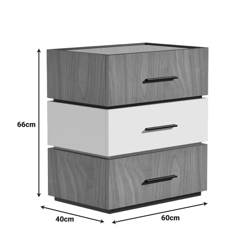 Κομοδίνο Sonlen pakoworld mdf σε καρυδί-μπεζ απόχρωση 60x40x66εκ |  Κομοδίνα στο espiti Κομοδίνο Sonlen pakoworld mdf σε καρυδί-μπεζ απόχρωση 60x40x66εκ |  Κομοδίνα στο espiti