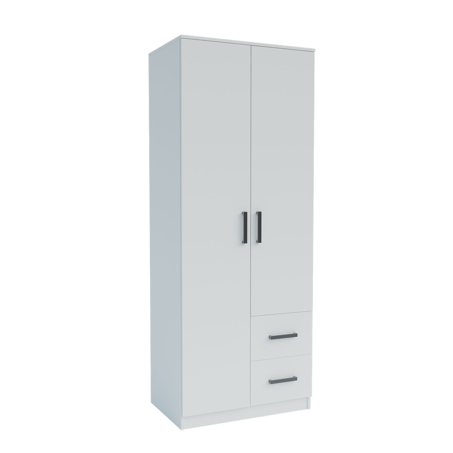 Ντουλάπα Δίφυλλη με συρτάρια Simple Λευκή 80x52x205cm AlphaB2B |  Ντουλάπες ρούχων στο espiti Ντουλάπα Δίφυλλη με συρτάρια Simple Λευκή 80x52x205cm AlphaB2B |  Ντουλάπες ρούχων στο espiti