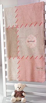 Κουβερτα ultra soft 110x140 PATCHWORK PINK Saint Clair Paris |  Βρεφικές Κουβέρτες στο espiti
