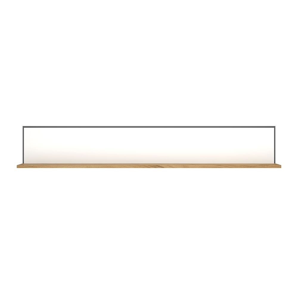 Ράφι Επιτοίχιο Palmor Χρυσό Δρυς-Λευκό 150x23.5x24.5cm