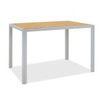 Tραπέζι Tessa pakoworld μέταλλο λευκό-φυσικό 120x80x75εκ |  Επιπλα στο espiti