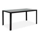 Τραπέζι Nares pakoworld αλουμίνιο μαύρο-polywood ανθρακί 140x80x72.5εκ |  Τραπέζια κήπου στο espiti