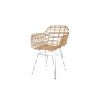 Καρέκλα Τραπεζαρίας με μπράτσα Marea White legs (57x60x82) Soulworks 0300088 |  Καρέκλες στο espiti