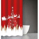 ΚΟΥΡΤΙΝΑ ΜΠΑΝΙΟΥ CHRISTMAS DES 407 180X200 SAINT CLAIR |  Χριστουγεννιάτικα Διακοσμητικά στο espiti