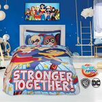 5005 ΣΕΤ ΘΗΚΗ ΜΟΝΗ Super Hero Girls CARTOON KIDS |  Παπλωματοθήκες Παιδικές στο espiti