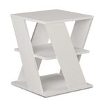 Βοηθητικό τραπέζι Cyclo pakoworld χρώμα λευκό 55x55x55εκ |  Τραπεζάκια βοηθητικά στο espiti