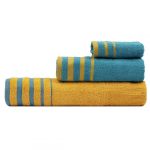 Σετ πετσέτες Art 3314  Σετ 3τμχ Κίτρινο,Βεραμάν   Beauty Home |  Σετ Πετσέτες στο espiti