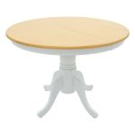 Τραπέζι Alice pakoworld MDF φυσικό-λευκό Φ106x78εκ |  Τραπέζια στο espiti