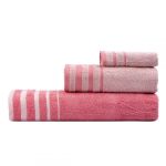 Σετ πετσέτες Art 3313  Σετ 3τμχ Κοραλί,Ροζ   Beauty Home |  Σετ Πετσέτες στο espiti