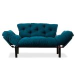 Καναπές κρεβάτι PWF-0018 pakoworld 2θέσιος με ύφασμα χρώμα πετρόλ 155x73x85cm |  Καναπέδες στο espiti
