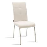 Καρέκλα Ariadne pakoworld PU λευκό-πόδι χρωμίου |  Καρέκλες στο espiti