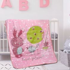 Κουβέρτα βρεφική Art 5256 110x140 Ροζ   Beauty Home |  Βρεφικές Κουβέρτες στο espiti