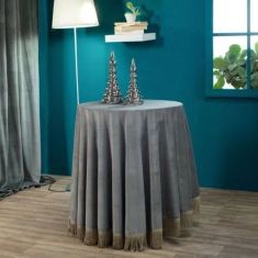 Ροτόντα Velvet 11 - Φ180cm με κρόσι 52010712 Teoran |  Τραπεζομάντηλα στο espiti