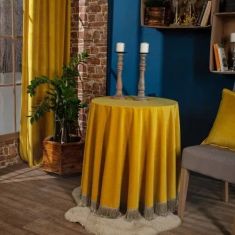 Ροτόντα Velvet 14 - Φ180cm με κρόσι 52010715 Teoran |  Τραπεζομάντηλα στο espiti