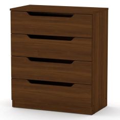 Συρταριέρα Azenor pakoworld 4ων συρταριών καρυδί 72x38x83εκ |  Συρταριέρες -Κονσόλες στο espiti