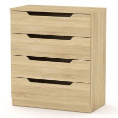 Συρταριέρα Azenor pakoworld 4ων συρταριών sonoma 72x38x83εκ |  Συρταριέρες -Κονσόλες στο espiti
