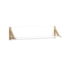 Ράφι Επιτοίχιο Belle Λευκό 96x20.5x22.5cm AlphaB2B |  Ραφιέρες τοίχου στο espiti