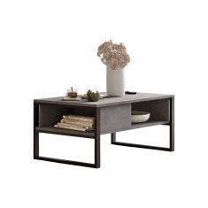 Τραπέζι σαλονιού Honora pakoworld ανθρακί antique-μαύρο 100x60x44.5εκ |  Τραπεζάκια σαλονιού στο espiti