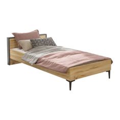 Κρεβάτι μονό Augusta pakoworld oak-ανθρακί 90x190εκ |  Κρεβάτια στο espiti