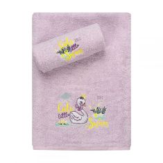 Σετ πετσέτες Art 5405 Σετ 2τμχ Μωβ   Beauty Home |  Βρεφικές πετσέτες στο espiti