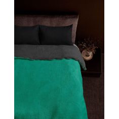 Κουβέρτα SPOSH GREEN ANTHRACITE 220 x 240 εκ. MADI |  Κουβέρτες fleece Υπέρδιπλες στο espiti