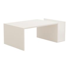 Τραπέζι σαλονιού Poko pakoworld σε λευκή απόχρωση 86.8x50x32,4εκ |  Τραπεζάκια σαλονιού στο espiti