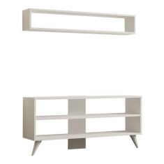 Σύνθετο σαλονιού Prestige pakoworld σε λευκή απόχρωση 120x29,6x50εκ |  Συνθέσεις σαλονιού στο espiti