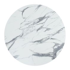 Επιφάνεια τραπεζιού Solace pakoworld Werzalit λευκό μαρμάρου Φ70εκ πάχους 25mm |  Τραπέζια κήπου στο espiti