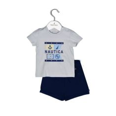 Nautica Des.15 Σετ T-Shirt & Shorts Jersey Grey/Navy 80cm 9-12 μηνών |  Βρεφικά Σετ κούνιας στο espiti