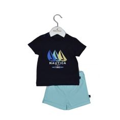 Nautica Des.18 Σετ T-Shirt & Shorts Jersey Navy/Mint 86cm 12-18 μηνών |  Βρεφικά Ρουχα στο espiti