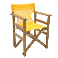 Καρέκλα-πολυθρόνα σκηνοθέτη Retto pakoworld μασίφ ξύλο οξιάς καρυδί-πανί κροκί |  Πολυθρόνες κήπου στο espiti