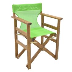 Καρέκλα-πολυθρόνα σκηνοθέτη Retto pakoworld μασίφ ξύλο οξιάς καρυδί-πανί λαχανί |  Πολυθρόνες κήπου στο espiti