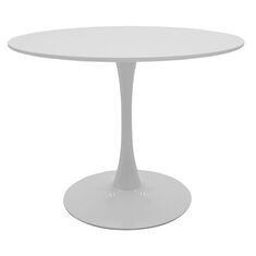 Τραπέζι Balou pakoworld MDF λευκό Φ100x75εκ |  Τραπέζια στο espiti
