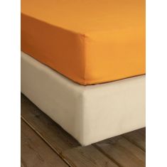 Σεντόνι Μονό με Λάστιχο Unicolors - Deep Orange Nima Home |  Μονόχρωμα Υπέρδιπλα στο espiti