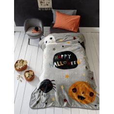 Κουβέρτα Βελουτέ Μονή 160x220 - Happy Halloween Nima Kids |  Κουβέρτες Παιδικές στο espiti