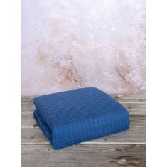 Κουβέρτα Υπέρδιπλη 220x240 Habit - Blue Nima Home |  Κουβέρτες Βαμβακερές Υπέρδιπλες στο espiti