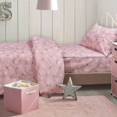 Kουβερλί μονό Princess Art 6214 160x240 Ροζ   Beauty Home |  Κουβερλί Παιδικά στο espiti