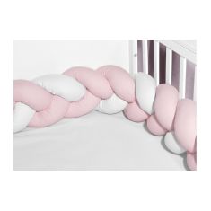 Oliver Baby Des.3120 πλεξούδα Λευκή-Ροζ τριπλή Βαμβακερή 20x200 |  Βρεφικές Πάντες στο espiti