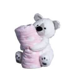 ΒΕΒΕ FLANNEL ΚΟΥΒΕΡΤΑΚΙ (80cm x 120cm) αρκουδάκι ρόζ 5206978157202 SilkFashion |  Βρεφικά Διάφορα στο espiti