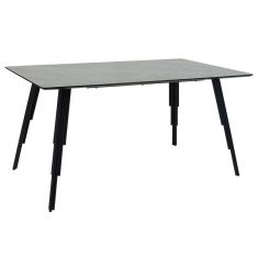 Τραπέζι Lifo pakoworld MDF ανθρακί cement-μαύρο 140x80x75εκ |  Τραπέζια στο espiti