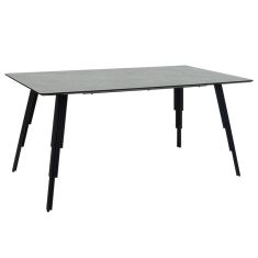 Τραπέζι Lifo pakoworld MDF ανθρακί cement-μαύρο 160x90x75εκ |  Τραπέζια στο espiti