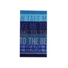 ΠΕΤΣΕΤΑ ΘΑΛΑΣΣΗΣ TO THE BEACH 100X180 BLUE NEF NEF  |  Πετσέτες Θαλάσσης στο espiti